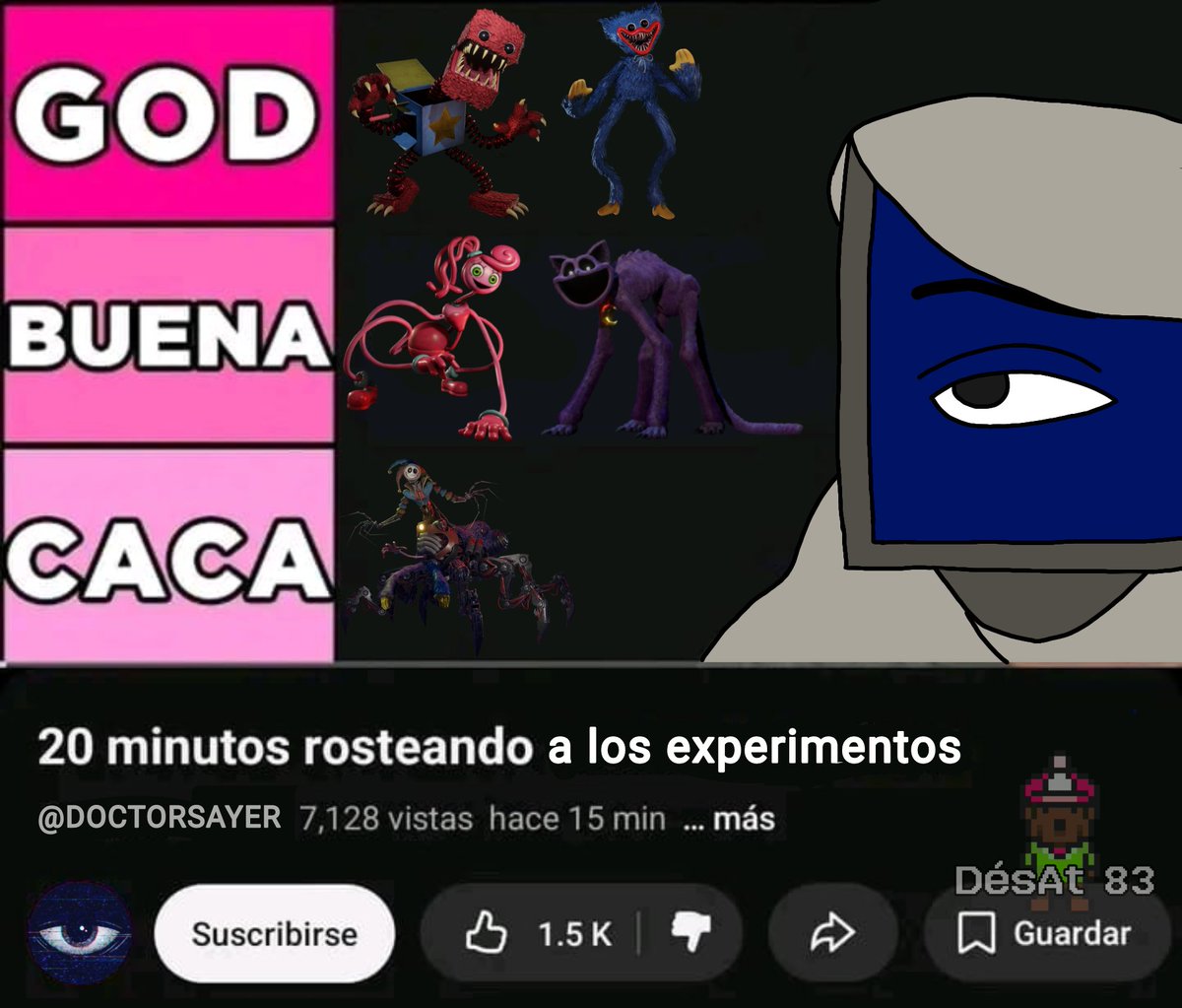 DesAt8383's tweet image. #poppyplaytime #poppyplaytimechapter5 #harleysawyer
#huggywuggy #catnap