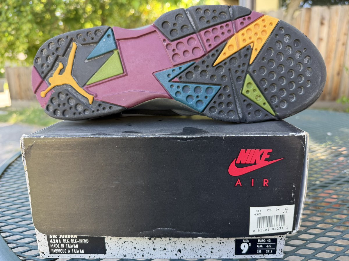 Another pair from my collection. 1992 Air Jordan 7 “Bordeaux.” One of my favorite OG 7 colorways. Hope they return in 2027.