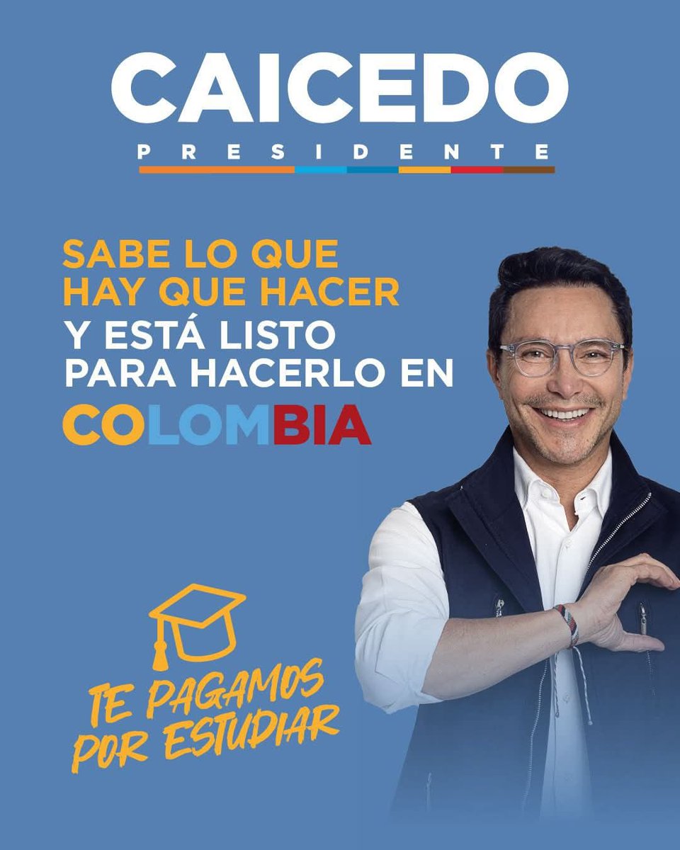 Cómo lo dijo George Washington ‘La educación es la clave para abrir la puerta dorada de la libertad’ 

Apoyemos a Carlos Caicedo y su propuesta #TePagamosPorEstudiar
#CaicedoPresidente