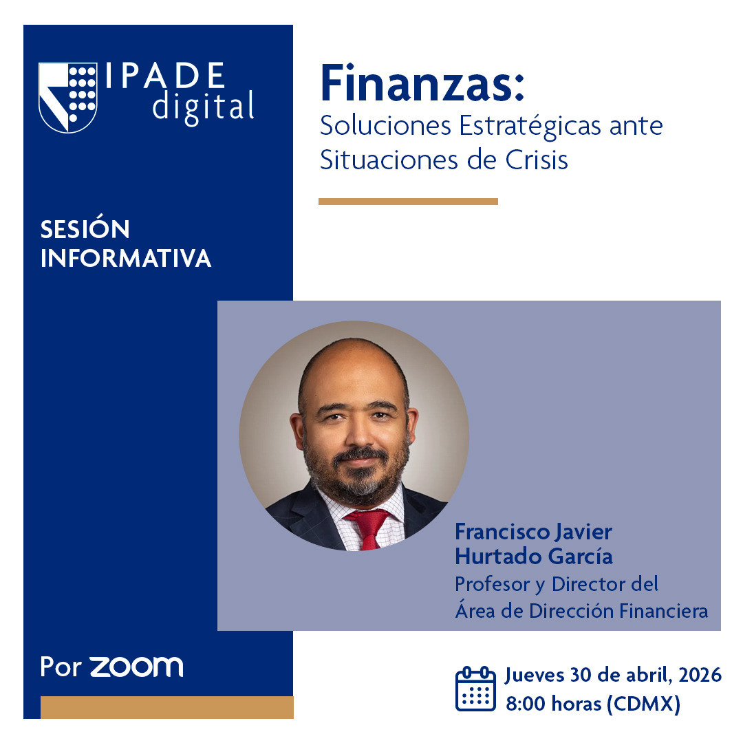 ipade's tweet image. Acompáñanos en la sesión informativa online de #IPADEDigital sobre el Programa de Finanzas y descubre cómo fortalecer tu visión financiera.

Te esperamos el 30 de abril | 08:00 h (CDMX). 

Reserva tu lugar aquí:
bitly.emeritus.org/4mLVV1s

#IPADE #Online