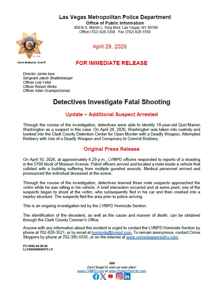 LVMPD tweet media