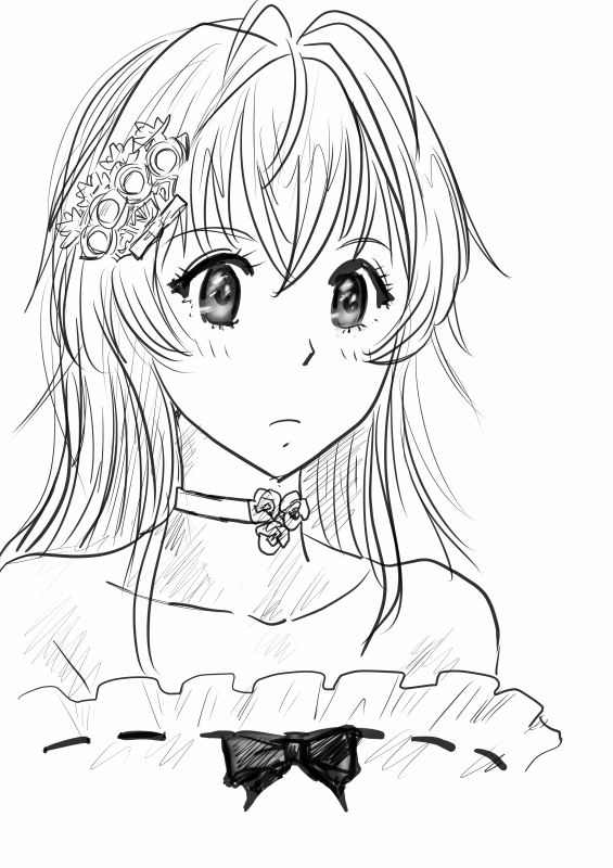 #今月描いた絵を晒そう
FA編
ソララさんちのシファさん描かせてもらいました～
よその子描くのは良い刺激になります～っ‼
ソララさんありがとうございましたっ‼
🥰🥰🥰 