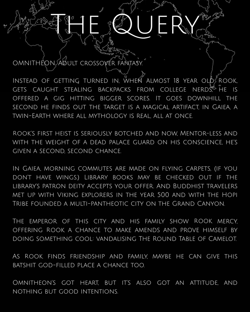 neophytegod's tweet image. in Ωmnitheon: (#Q #A alt-mythology #F) ~18yr old Rook learns Norse poetry to steal an anceint Japanese sword. 
-A cult plots to control the underworlds. 
-A Centaur babysits a klepto who doesn't ❤️ his dad-jokes. 
-Ika, a 17yr old valkyrie in training saves them all.
#questpit