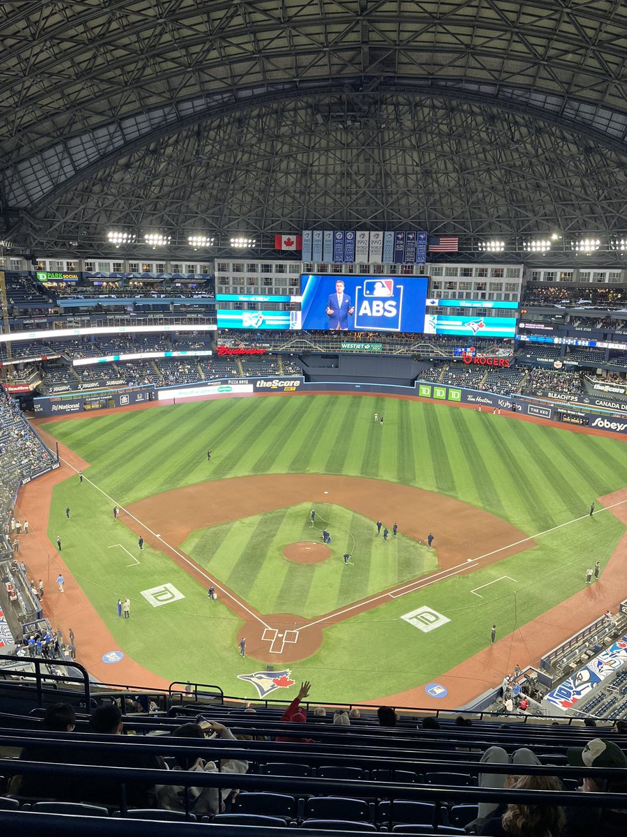 Mom2JJD's tweet image. “Where were we ?” 
At the Rogers Centre 
for our first MLB game 
of the season. ⚾️🧢
#BlueJays 
#Toronto
#WhereWereYou