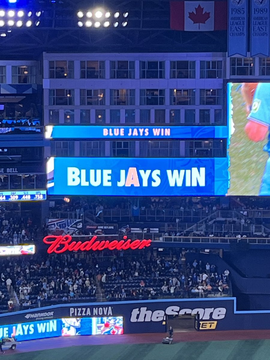Mom2JJD's tweet image. “Where were we ?” 
At the Rogers Centre 
for our first MLB game 
of the season. ⚾️🧢
#BlueJays 
#Toronto
#WhereWereYou