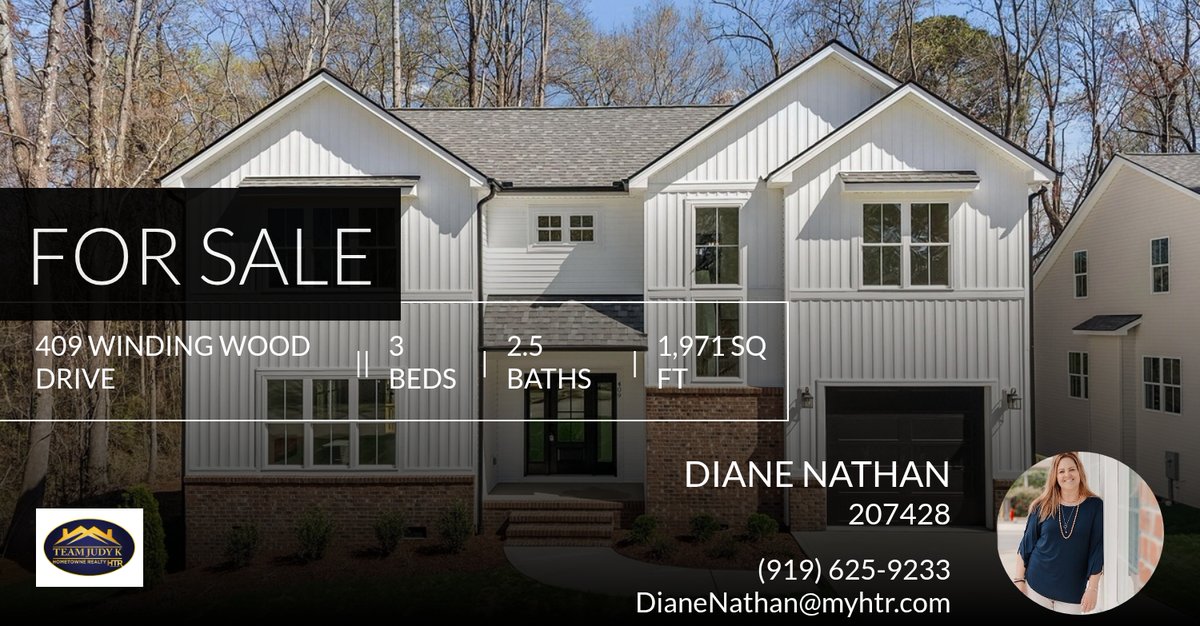 DNathanRealtor's tweet photo. Looking for a new home? This listing could be the one! Please don't hesitate to reach out with any questions! You can reach me at (919) 625-9233. Listed by Kasey Lewis of Team Judy K at HomeTowne Realty, Clayton, NC https://t.co/2Mm9YPKyBK https://t.co/ZxGaYL7WIO