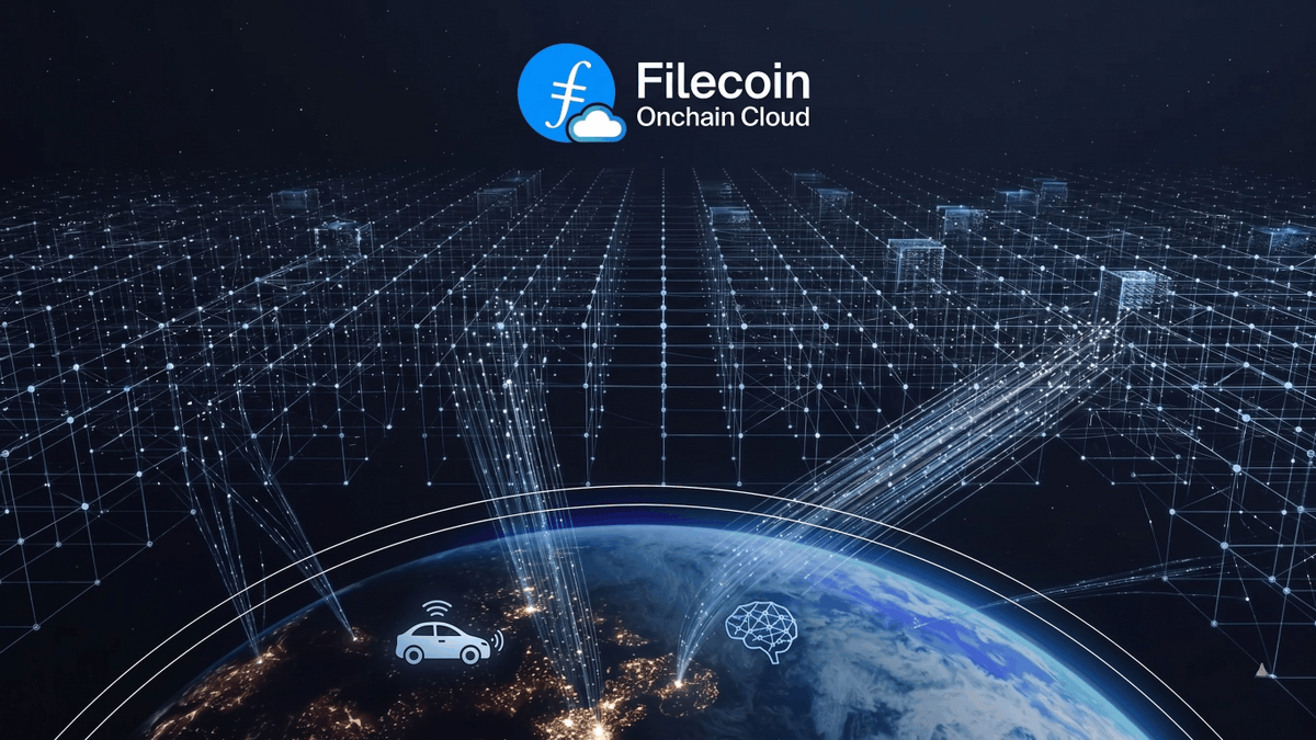 Self-driving cars generate 5.8 petabytes of data per year. That's one vehicle category, one year. 

As AI workloads expand across industries, the storage layer underneath them needs to scale without a rebuild. 

Filecoin is built for that, exabyte capacity, running in production.