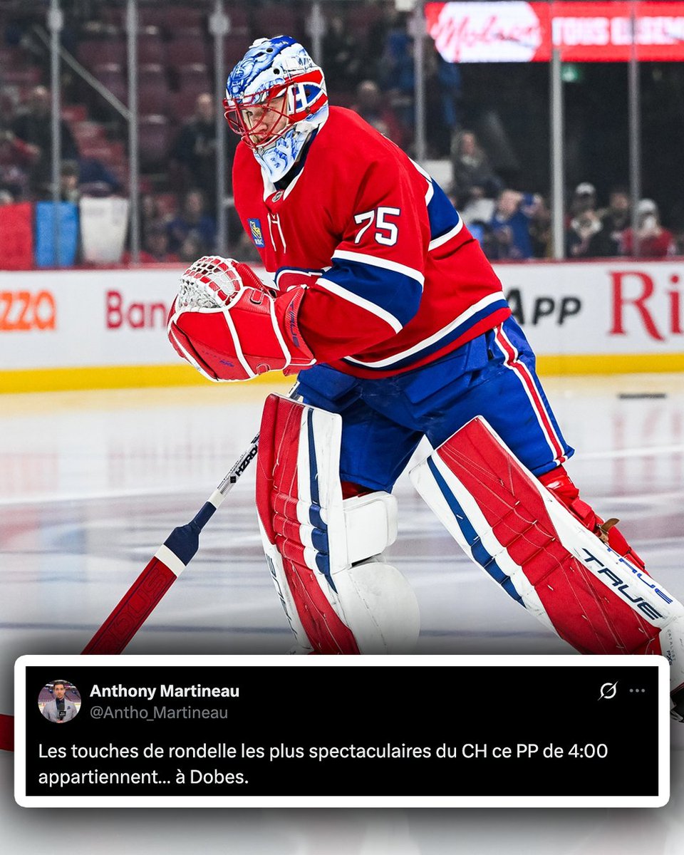 BPMSportsRadio's tweet image. Le nouveau quart-arrière de l’avantage numérique du CH… Jakub Dobes 😎 (@Antho_Martineau)