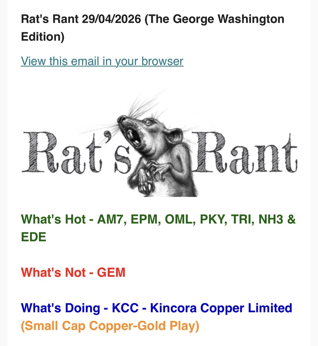 KincoraCopper's tweet photo. Kincora is pleased to announce an innovative engagement with Geomorphic AI @geomorphicai, provide an updated corporate deck &amp; replay of yesterdays investor webinar.
We also highlight coverage by Rat's Rant daily newsletter @RatsRant . Further details: https://t.co/1vpZSJZ1Fr https://t.co/DyMRTNIx1u