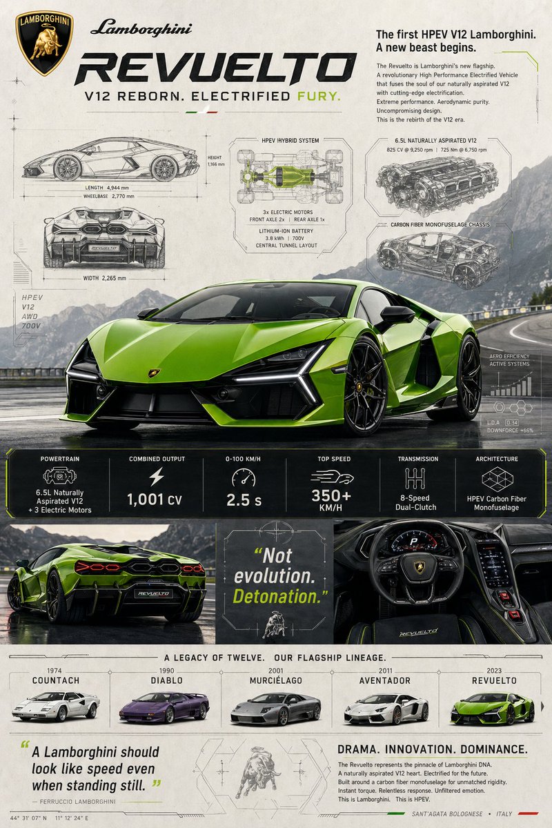 Lamborghini Revuelto: Hybrid V12 Supercar Unleashed - PromptGather image 1