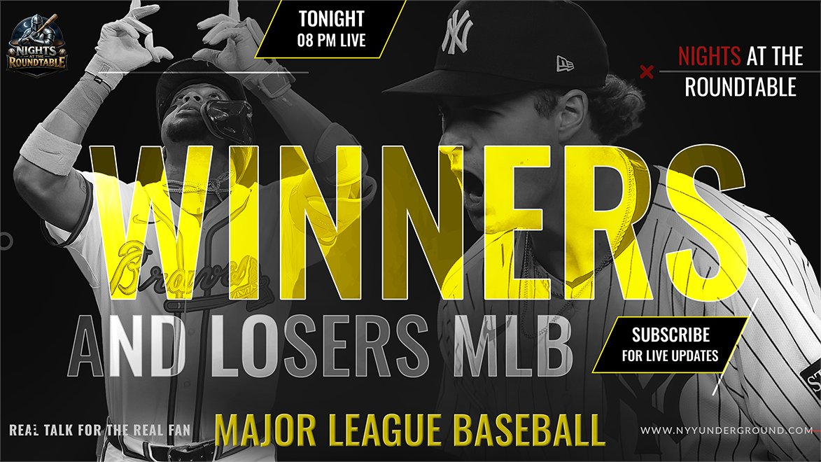 NYYUNDERGROUND's tweet image. Nights at the Roundtable MLB TALK is LIVE! Join @SimonettiSource @FrancesLii @Masterflip_ @TheOneCalledJai 

youtube.com/watch?v=R5hJIC…