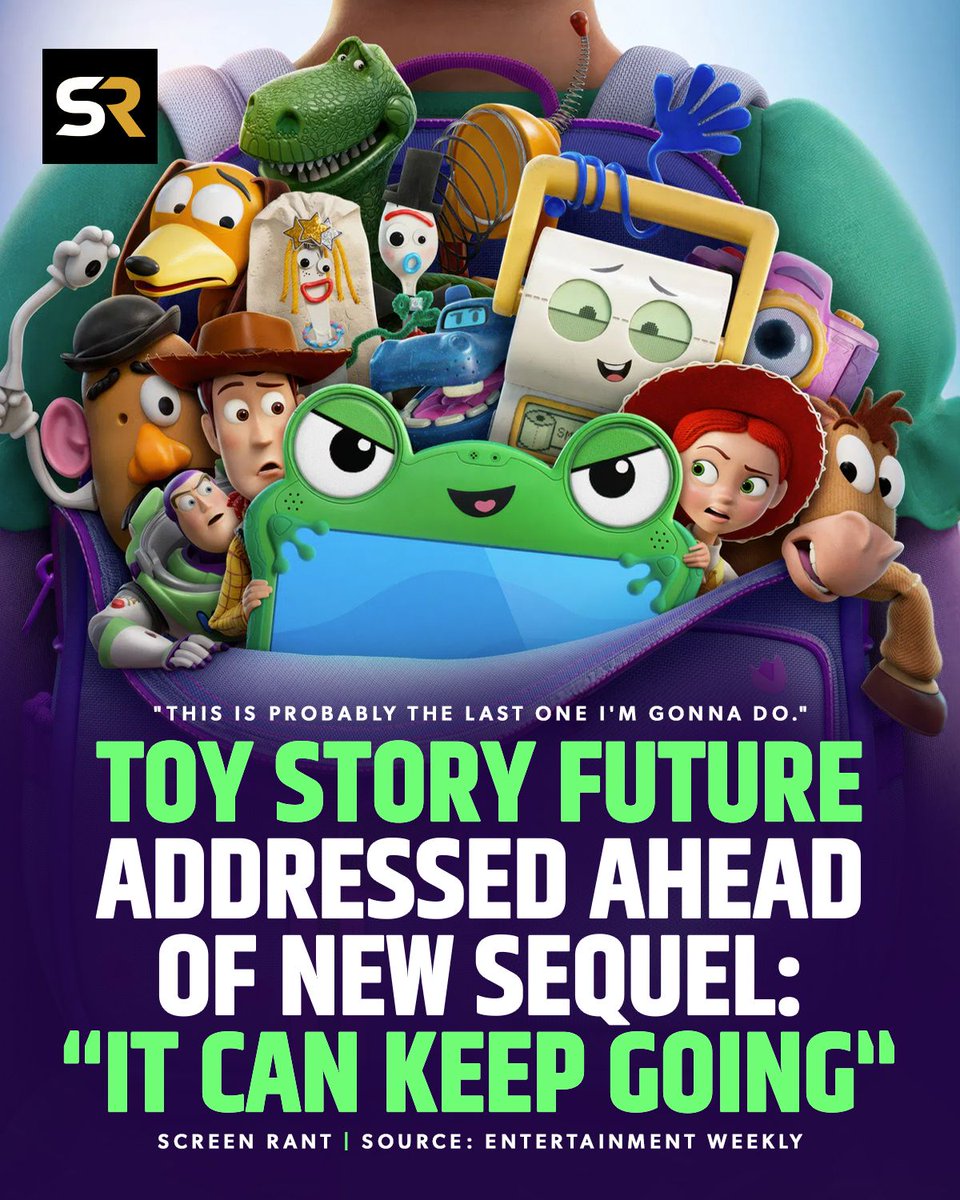 screenrant's tweet image. Ahead of #ToyStory 5, director Andrew Stanton believes there is enough story material for two more movies. This could continue to involve Bonnie or shift to another character. He "feel[s] like it can keep going."

Read More: screenrant.com/toy-story-6-st…