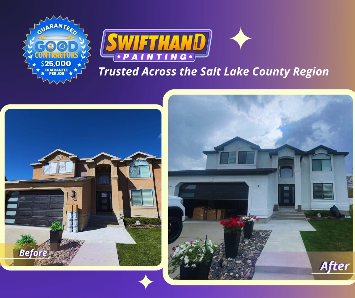 SwiftHandPaint's tweet photo. From faded to flawless. 🎨

Exterior painting that makes your home stand out—and last.

#ExteriorPainting #CurbAppeal #FreshPaint #HomeUpgrade #PaintingProject https://t.co/5lu6KChP5t