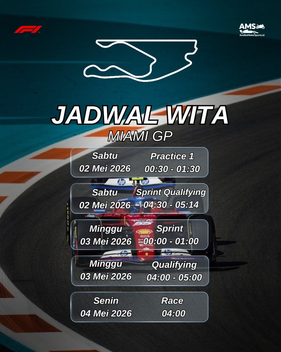 AndikaMS_id's tweet image. Finally it's Race Week again! Setelah 1 bulan  libur

#Formula1 #MiamiGP #AMS