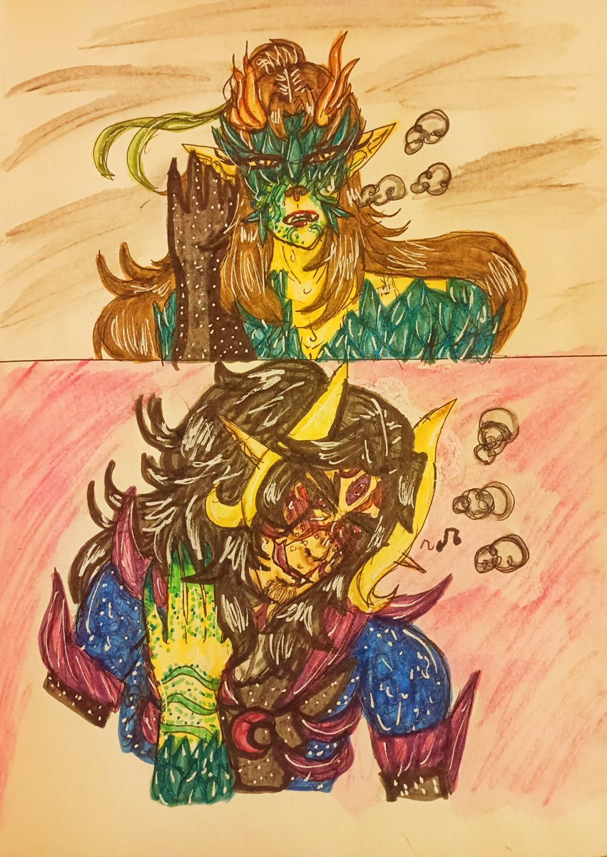 GoldflamKuroryu's tweet image. ✨ A  M O M E N T  O F  B R E A K ✨

🐉 Z H I Y U 🐉

🌙 N O C T U S 🌙

🌪️ V E R G I L 🌪️

King Vergil au

1-4/5

#dmc #oc #au #drawings