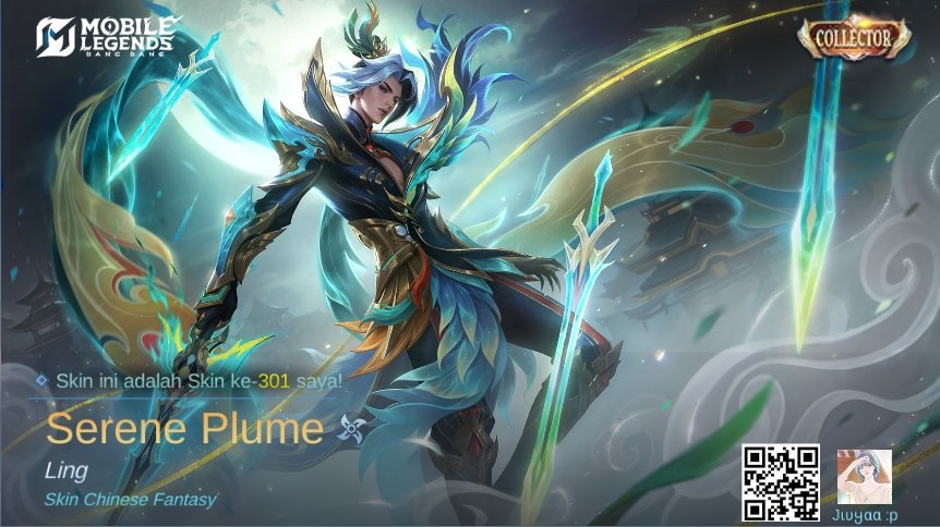 Saya baru saja mendapatkan Skin baru Serene Plume di Mobile Legends: Bang Bang! Ayo kita berhadapan melawan Player MOBA terbaik dunia bersama-sama! 
r8qs.adj.st/appinvites?adj…