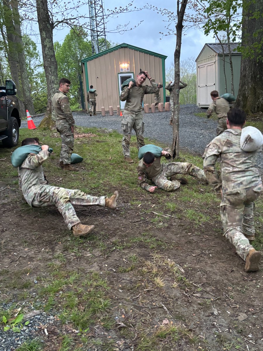 AppRotc's tweet photo. Wrapping up the semester with good Physical Training. Sophomore Will Johnson conducted the contracting oath and other Cadets were recognized for achievement, and the program acknowledged the support from our medical health team. Seniors finished with a combat PT session. FOTM! https://t.co/e6yQOSv5Ff