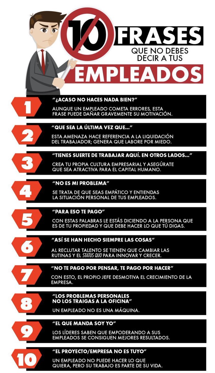 KarlaMawcinitt's tweet image. Si quieres motivar a tu #𝘦𝘲𝘶𝘪𝘱𝘰 a generar grandes #𝘳𝘦𝘴𝘶𝘭𝘵𝘢𝘥𝘰𝘴  debes evitar ciertas expresiones ofensivas y molestas.

¡Checa la infografía!
.
.
.
.
#𝘌𝘮𝘱𝘳𝘦𝘴𝘢 #𝘛𝘳𝘢𝘣𝘢𝘫𝘰𝘌𝘯𝘌𝘲𝘶𝘪𝘱𝘰 #𝘌𝘮𝘱𝘭𝘦𝘢𝘥𝘰𝘴 #RRHH