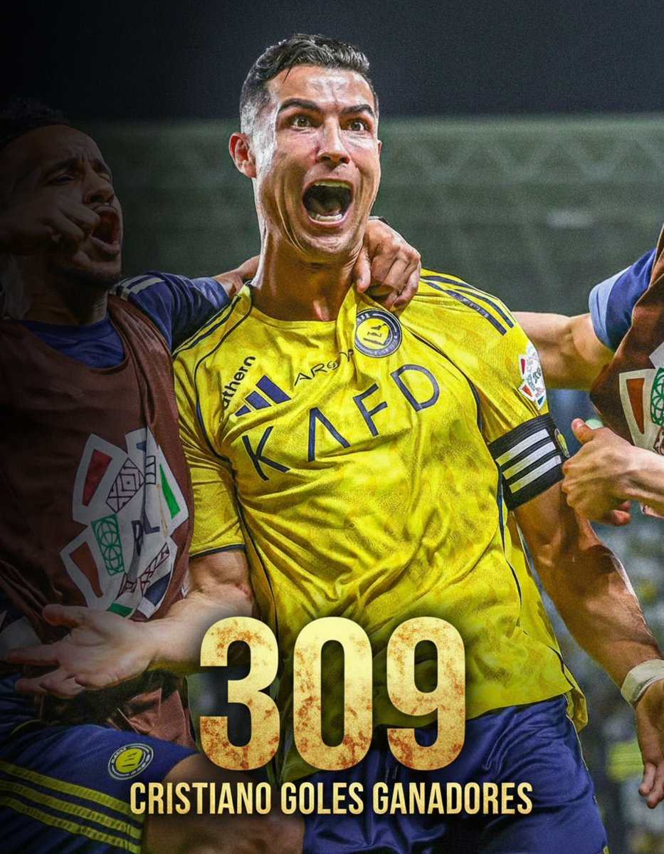 🥇 Record:

Cristiano Ronaldo con su gol a Al Ahli llegó a 309 goles ganadores, el que más en la historia del fútbol. 

Mientras que Messi solo 243 goles ganadores.

<a href="/mvsrapp/">MessivsRonaldo.app</a> <a href="/daguitovaldes/">Daguito Valdés</a> 

👉 youtu.be/NGY5A37TZjQ?is…