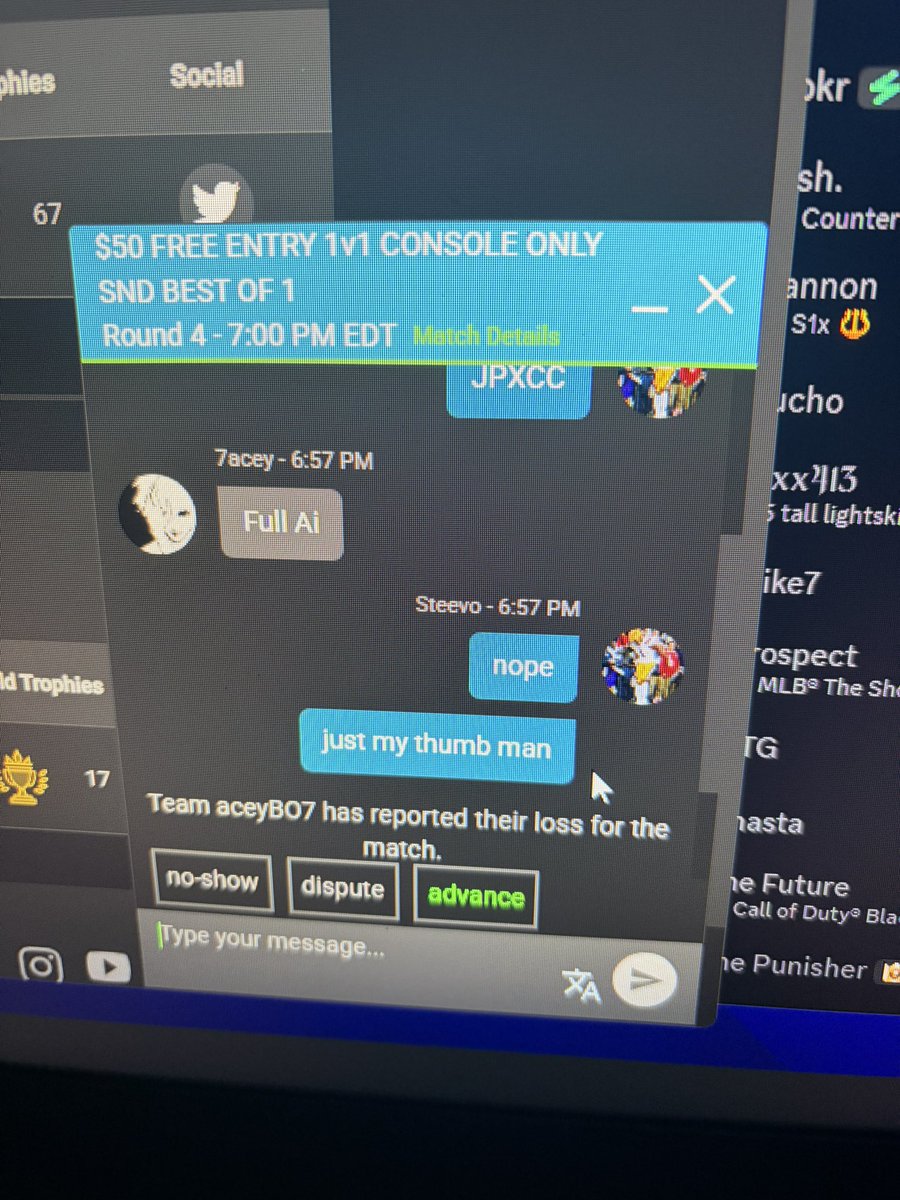 Steevo2_'s tweet image. 1v1 CMG $50 GTD Cons #Champ #NoPointTheseDays #finallypulledVAserver