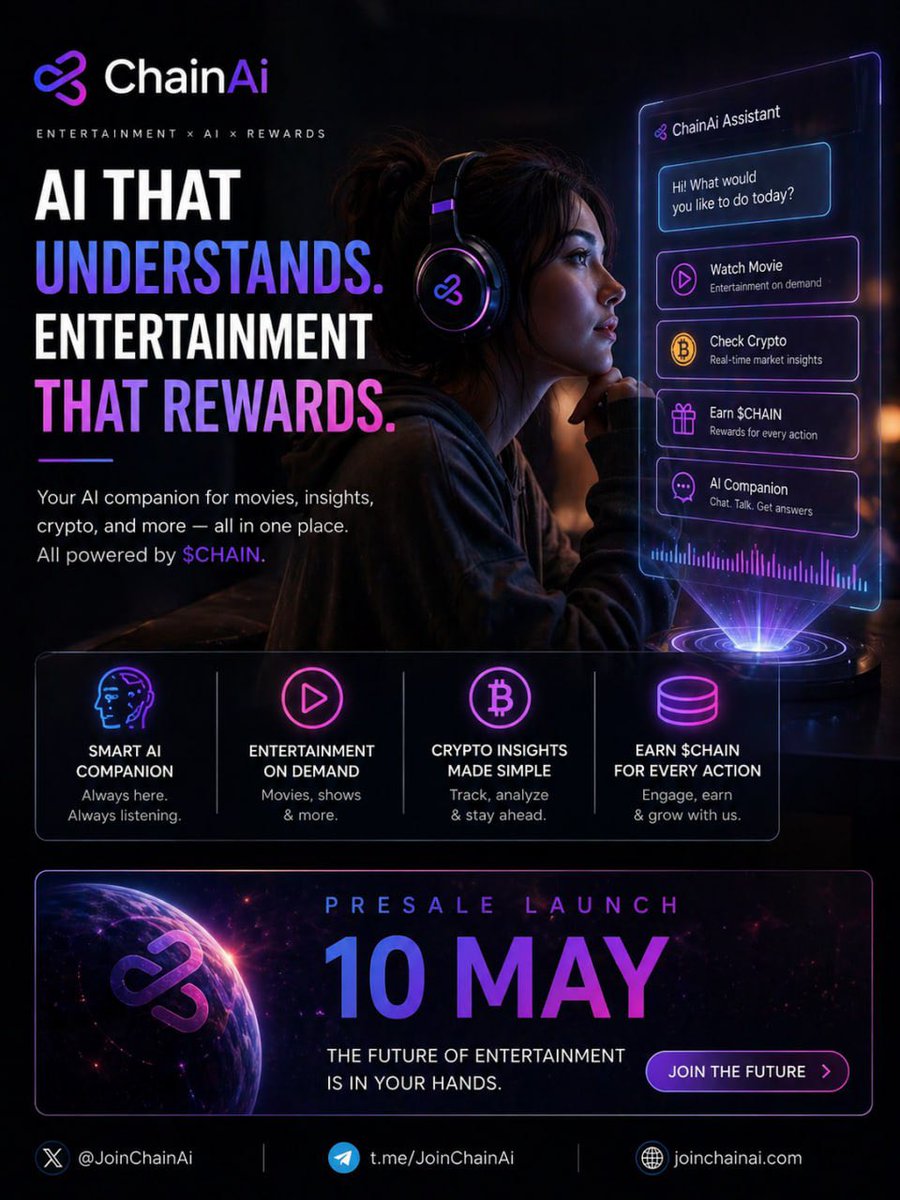 PrincessOfWeb's tweet photo. @koop0x Smart money is rotating into builders before the crowd catches on 👀

$CHAIN still feels early AI + blockchain utility is heating up fast, and #CHAINAI is actually shipping real infrastructure while most small caps just farm hype 🚀 https://t.co/Ap2sClpGKS