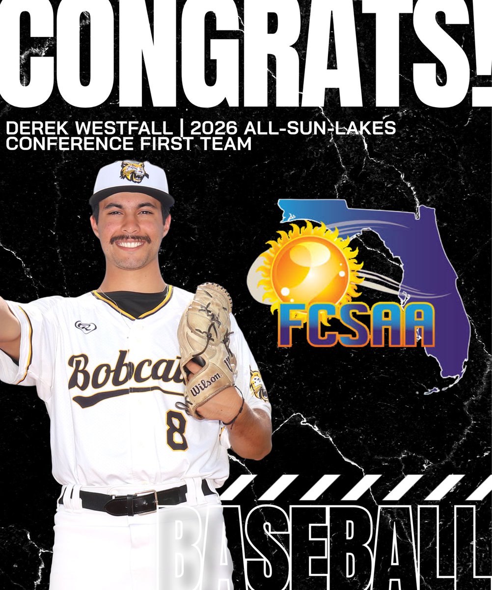 AthleticsPHSC's tweet photo. PHSC Athletics extends a deep congratulations to these fellow athletes for receiving a placement on the 2026 All-Sun-Lakes Conference First Team! 🎉

Derek Westfall (Pitcher)
Gavin Zassenbraker (Pitcher)

#BackTheCats 🐾 https://t.co/OWqu0gZjI3