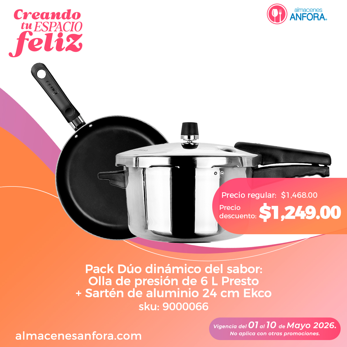 tiendasanfora's tweet image. Visita nuestra tienda en línea y descubre todo lo que tenemos para equipar tu hogar y negocio. 🛒👉  tinyurl.com/27pe4944

#cocina #hogar #tiendaenlinea #TuEspacioFeliz