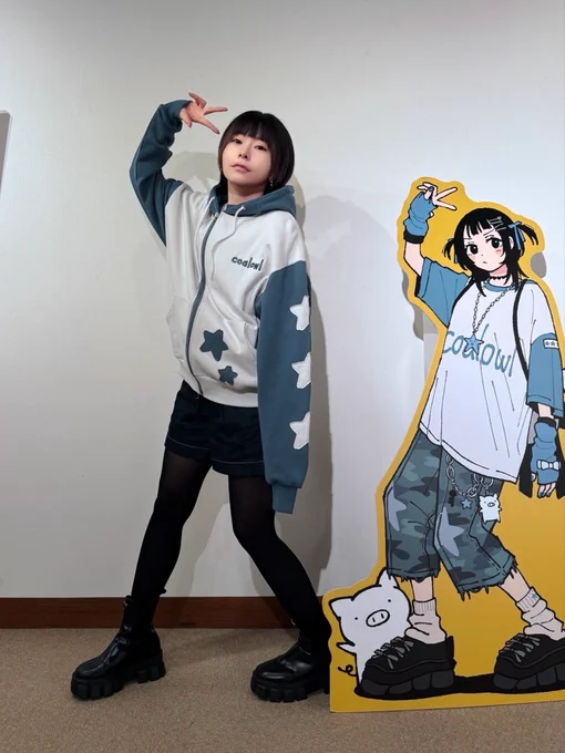 こちらオンライン販売今日まで! 国際通販も対応してます パーカーとTシャツも今日まで! model:雫(ポルカドットスティングレイ)