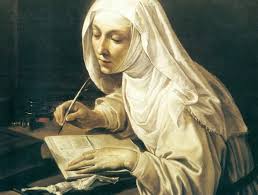 Un aneddoto di Santa Caterina da Siena che pochi conoscono:

Santa Caterina viveva in una continua e intima familiarità con Gesù. 

Spesso, mentre recitava l’Ufficio Divino (le Ore Canoniche), il Signore le appariva visibilmente accanto a lei, in piedi o seduto, come un amico o
