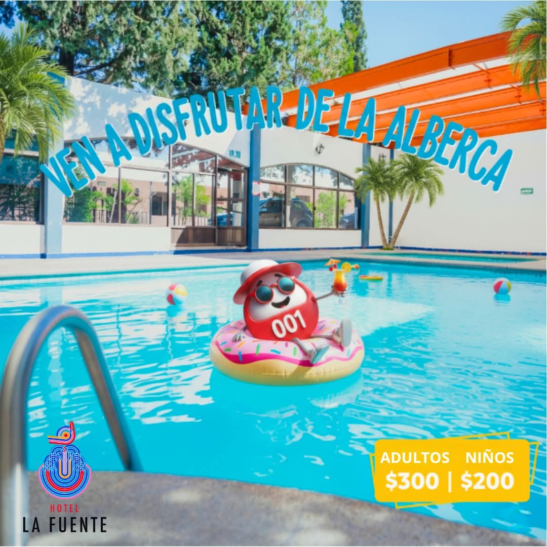 lafuentesalt's tweet image. Hay días que solo necesitas esto🏊‍♂️

Alberca disponible en Hotel La Fuente:
✅Toda la semana
✅De 10 am a 8 pm
✅Adultos $300
✅Niño $200

Ven cuando quieras☀️😎

#venteanadar #pooltime #diadealberca #LaFuente #Hotelesensaltillo