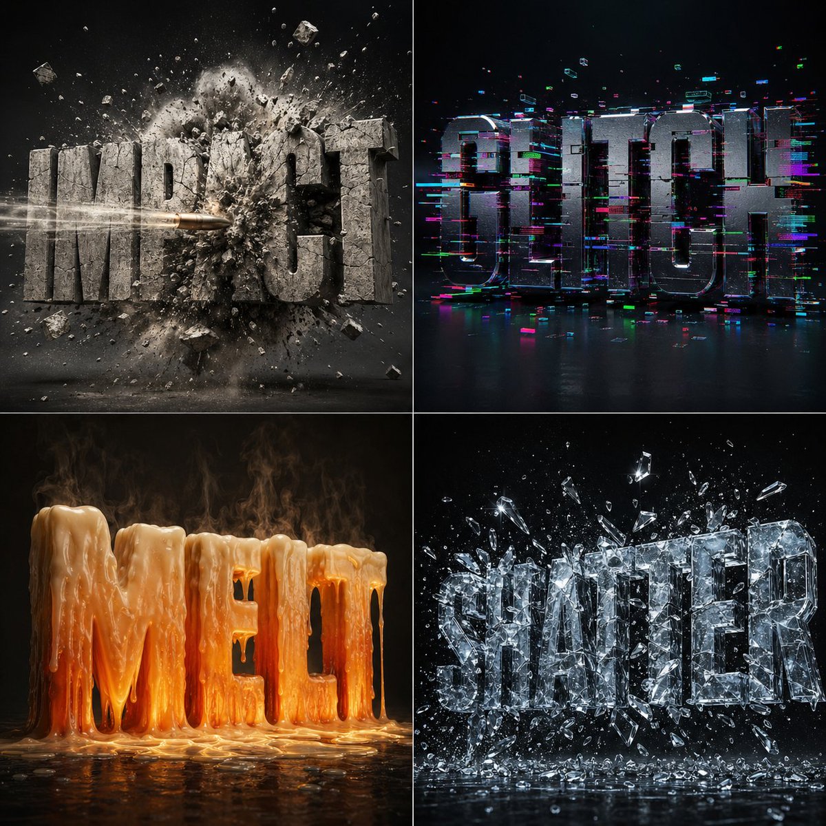 Impact Typography in Motion - PromptGather image 1