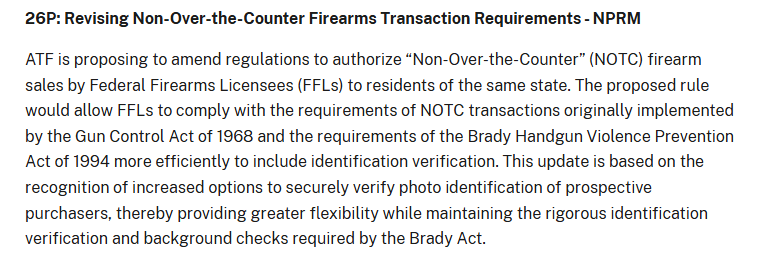 2AFDN's tweet photo. A good change that would make some sales easier, though of course state laws will make this meaningless in places like California. 

For free states, life continues to improve for gun owners. https://t.co/xqqJQ5CTvZ
