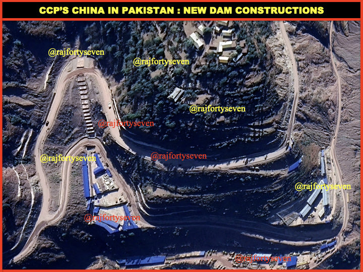 rajfortyseven's tweet image. #CCP’s #China in #TerroristNation #Pakistan constructing another dam at #Barkot barely 8km from #POJandK &amp;amp; 40km from #LoC.