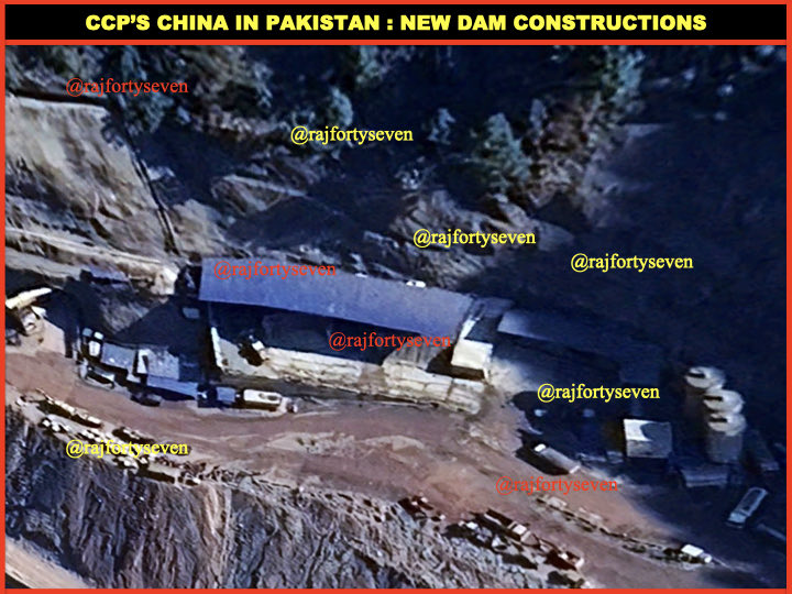 rajfortyseven's tweet image. #CCP’s #China in #TerroristNation #Pakistan constructing another dam at #Barkot barely 8km from #POJandK &amp;amp; 40km from #LoC.