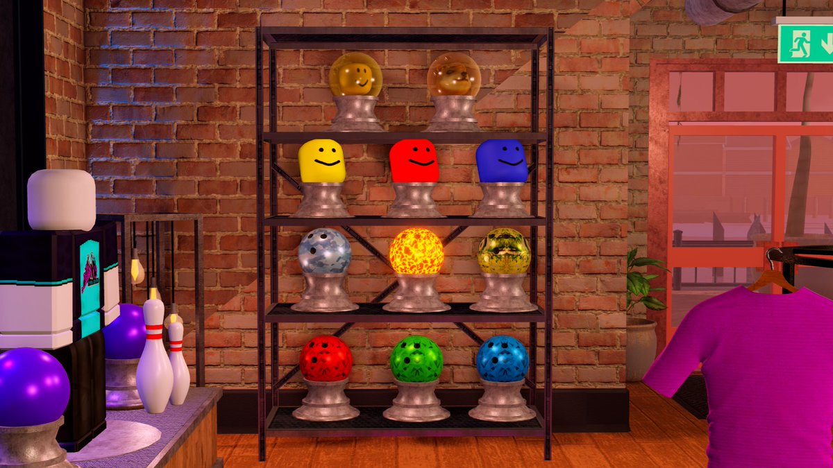 LastLevelX's tweet photo. Bringing some classic Roblox vibes to The Lanes 🎳 with our latest bowling balls and pin effects!

Play now: https://t.co/mHnW5AvC46

#RobloxDev #Roblox https://t.co/Svcuq1U0jb