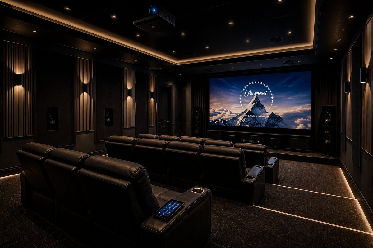 AVSmartSolution's tweet image. Not a TV room. A cinema. 🎬 Acoustic treatment, 4K laser projector, Dolby Atmos, custom seating. We build home theaters to professional cinema standards.

#HomeTheater #HomeCinema #DolbyAtmos #AVSmartSolutions