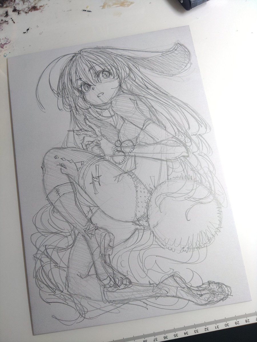 meiz_sandwich's tweet image. 夜中の数点
#lineworks #wipart #foxgirl #traditionalart #kawaiiart #cutekawaii #moeart