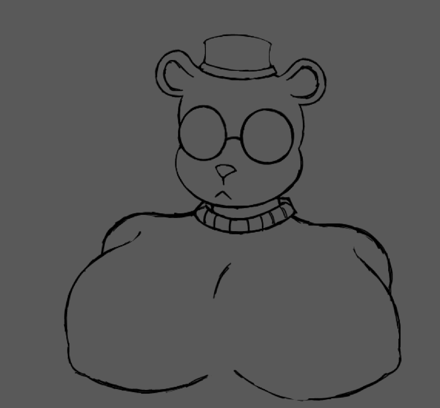 ovejoPicaro's tweet photo. Working on a comm and decided to draw big moobie Angus as a warmup lol https://t.co/kdK6O0xv4J