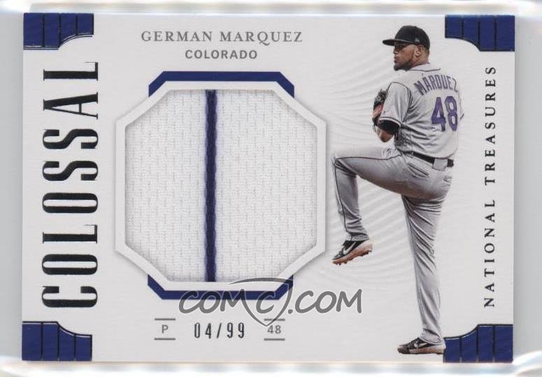 LimitedCards's tweet image. 🏔️ BASEBALL CARDS 🏔️ 

⚾️ My daughter's most recent sale on @CheckOutMyCards:

2019 Panini National Treasures Colossal Materials #CM-GM German Marquez #4/99

Colorado Rockies MLB

🫰 SOLD FOR $2.40 🫰

Much more available on COMC here:
comc.com/Users/Danielle…
and on eBay:
