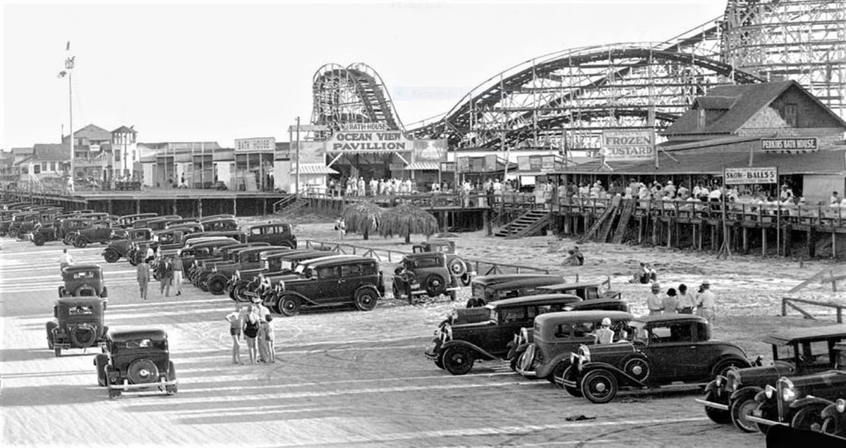 BeachFrmFL's tweet image. Ocean View Pavilion amusement park, Jacksonville Beach, #Florida - 1926