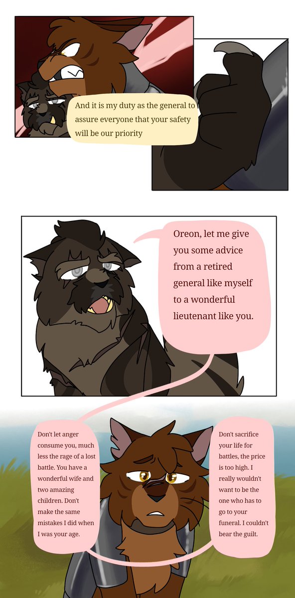 Glamgoldenfoxy's tweet image. Mini cómic
#drawings #comic #cats #furryart