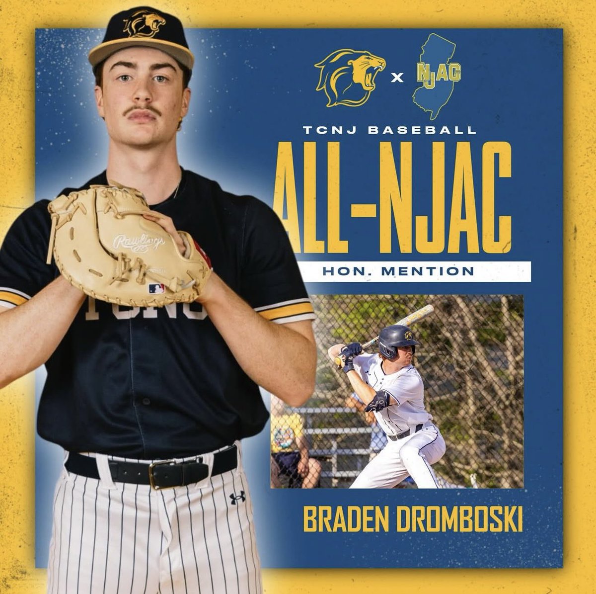 BASEBALLTCNJ's tweet image. Congratulations to our 3 All-NJAC Honorees! 🦁⚾️💪🏻

- Mike Contiliano: Second Team (UTL)
- Jesse Beer: Honorable Mention (P)
- Braden Dromboski: Honorable Mention (UTL)

#LionPride