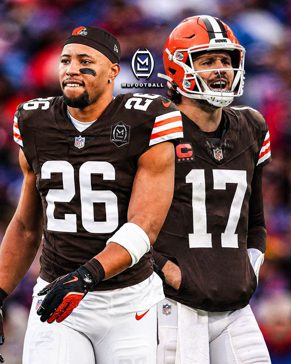 MLFootball's tweet image. THE #BROWNS COULD HAVE HAD THE GREATEST DUO IN #NFL HISTORY:

In the 2018 draft, Cleveland had the first and fourth overall pick and could have drafted running back Saquon Barkley (#1) and quarterback Josh Allen (#4).

Allen said before the draft that he wanted to be the guy to