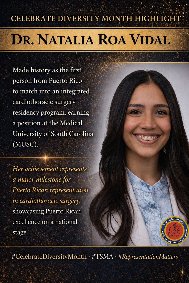 ThoracicStudent's tweet photo. Highlighting Dr. Natalia Roa Vidal for Celebrate Diversity Month! #TSMA #CelebrateDiversityMonth #RepresentationMatters https://t.co/fYJQPU4QGb