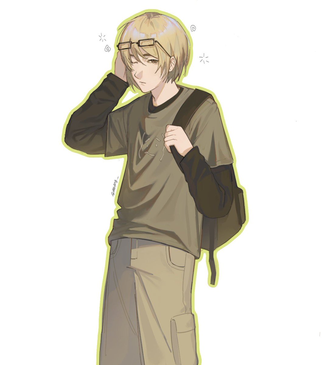 mewping_'s tweet image. Nerdmin in my newish style #arminarlert #aot