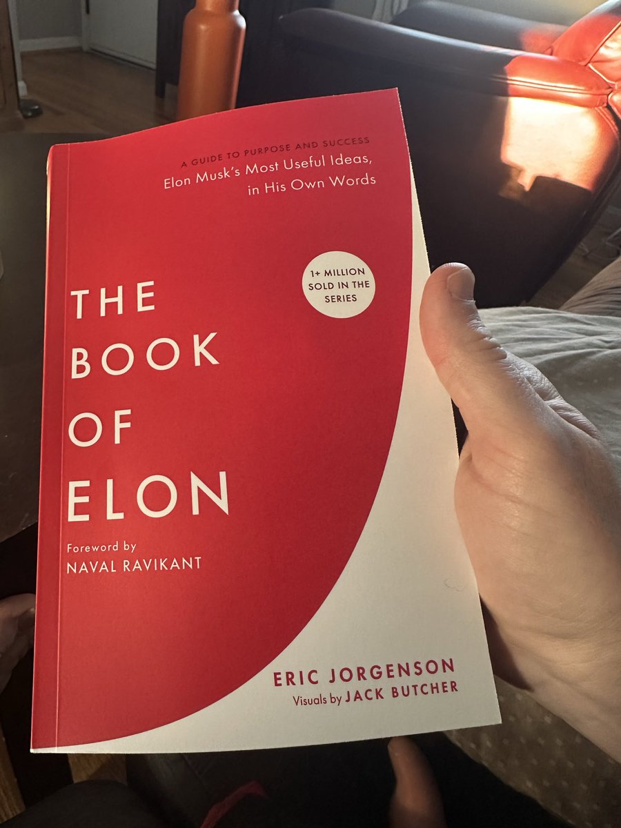 CameronJaynes1's tweet photo. @EricJorgenson I enjoyed the The Book of Elon so much that your recommendation has weight!
Ordered.  It’ll be here Monday. https://t.co/9SguNqcCWI