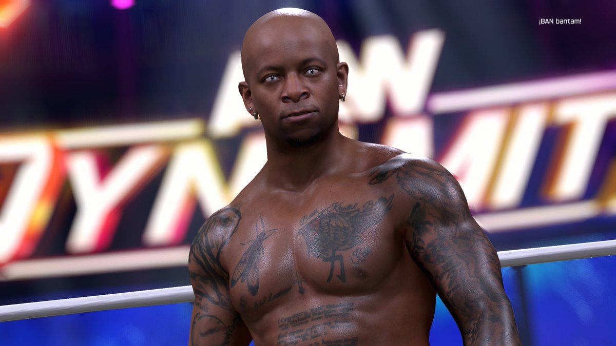 BANbantam's tweet photo. 🚨 #AEWDynamite Drop!!🚨
Lio Rush available now!! 
dynamite arena by @titavius 
#WWE2K26 https://t.co/0REe1bLvBX