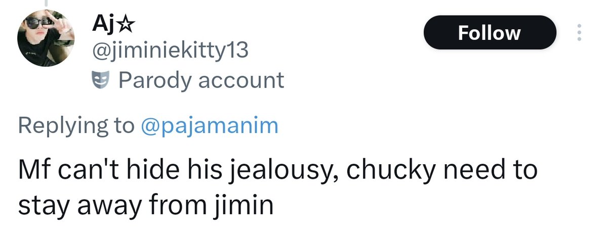 🚨 MASS REPORT 🚨
Hate » slurs and tropes / hateful references / dehumanization 
Abuse &amp; harassment » targeted harassment / insults / inciting harassment

x.com/pajamanim
x.com/jiminiekitty13
x.com/1ikecrxzy
x.com/skoreaitboy
x.com/myrn812370