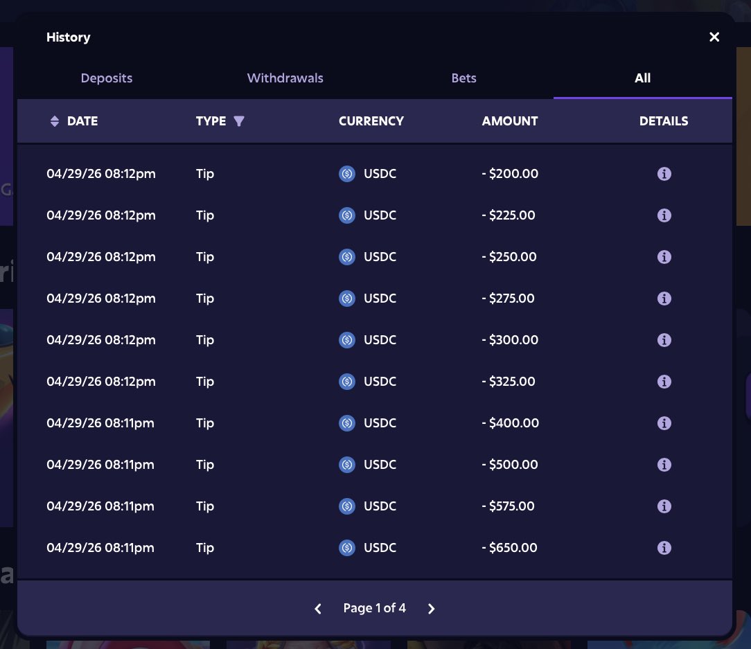 $30,000 PAID OUT TO MY @ROOBET FRIENDS! 🥵

Wager challenge paid within 10 minutes of the LB ending! 👏 💸

New month starting now! $30,000 up for grabs, top 20 players get PAID! Just use code King on Roobet!