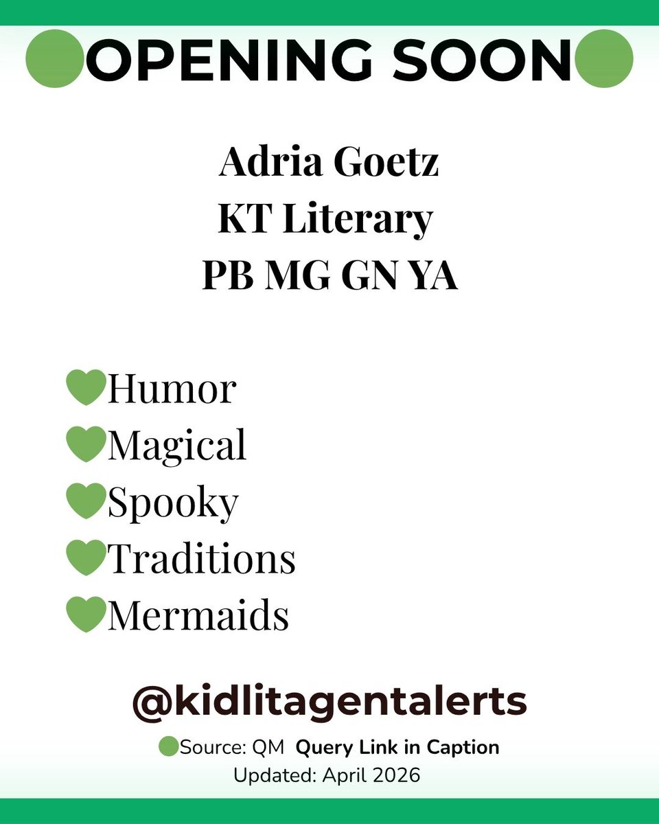 @kidlitagentalerts tweet media